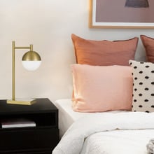 Dante Metal & Glass Table Lamp